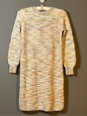 LOFT Pastel Multicolor Knit Sweater